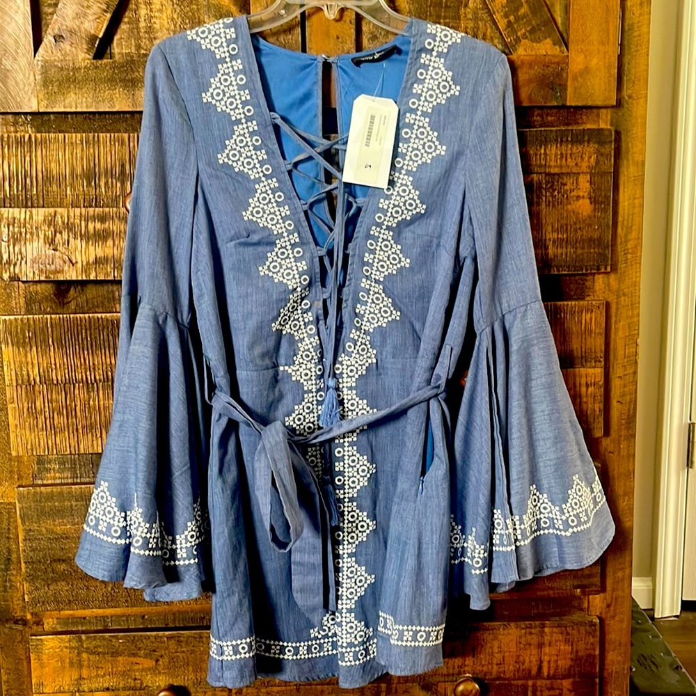 Short jean dress